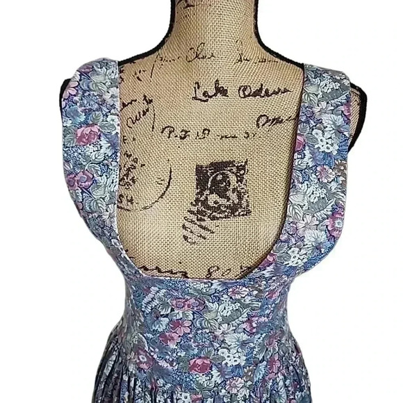 WOMENS Vintage 60s -70sCottage Garden Core Midi Floral Maxi Dress. Si… - Picture 5 of 12